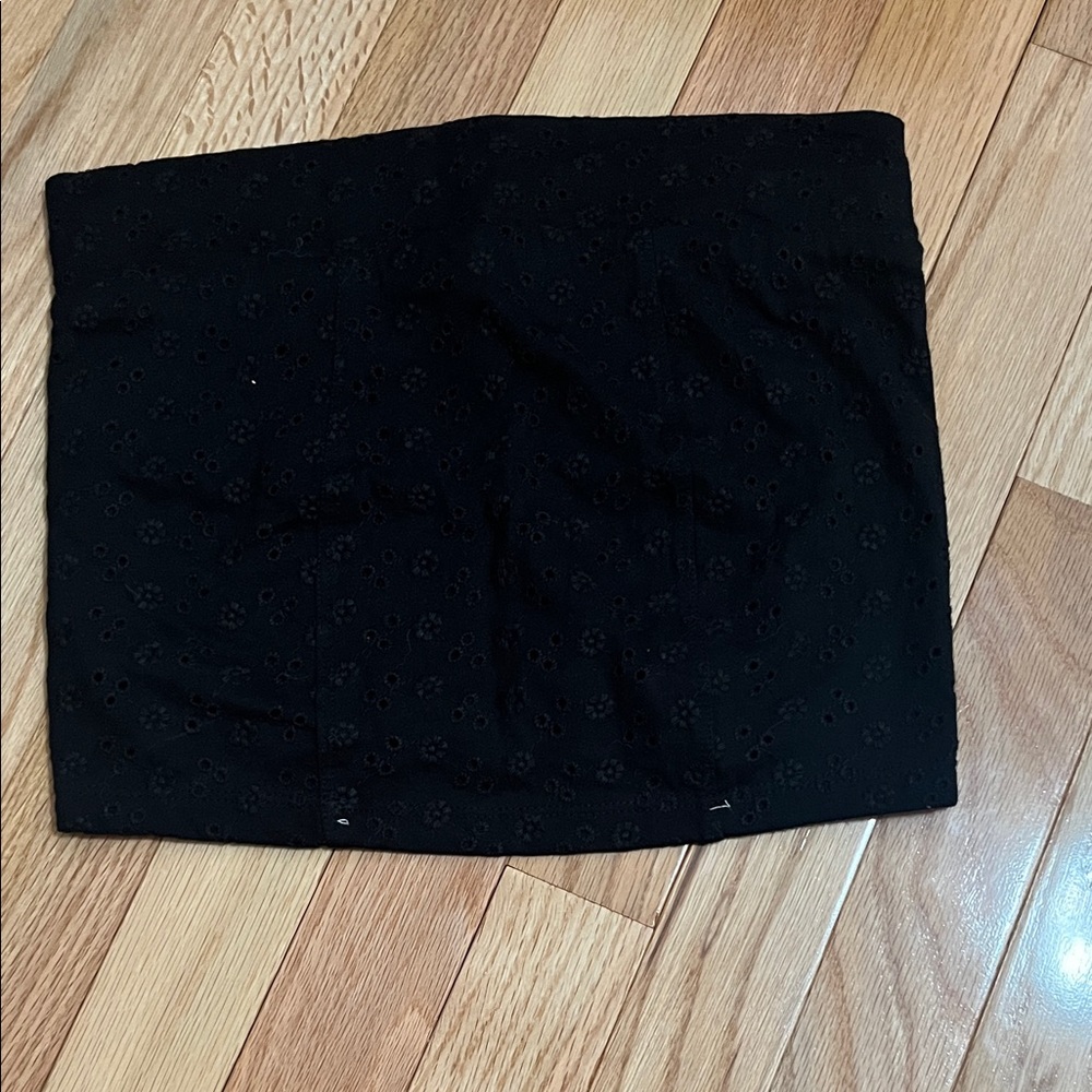 Aeropostale Black Embroidered Tube Top